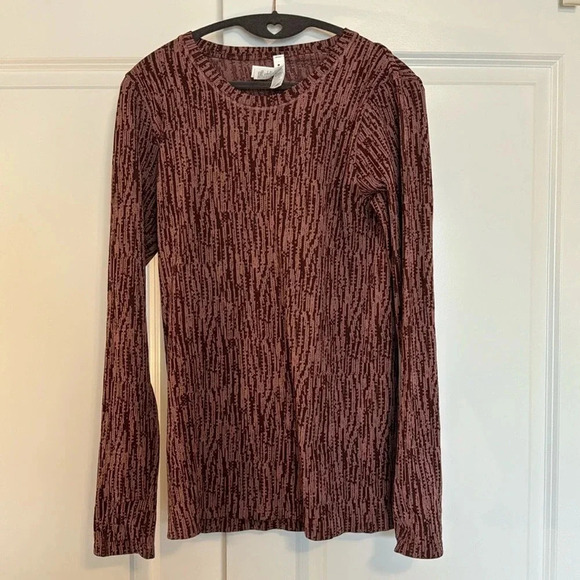 Athleta Flurry Elemental Top Long Sleeve Sz Medium Color:Snowscape Palermo Pink - Picture 9 of 9